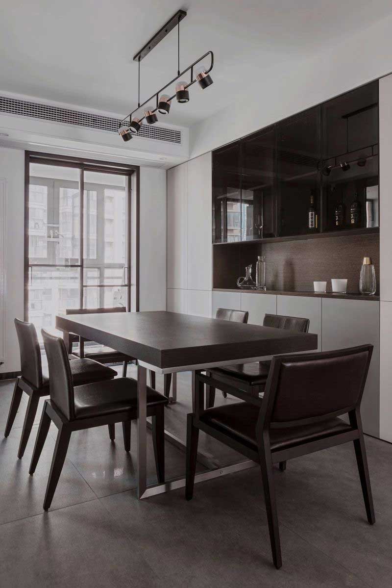 深圳福田區(qū)筆架山極簡風(fēng)新房裝修設(shè)計案例餐廳 深圳福田區(qū)筆架山極簡風(fēng)新房裝修設(shè)計案例餐廳