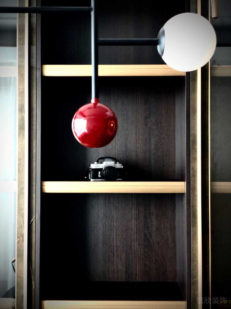 深圳龍華家裝復古輕奢風裝修設計書柜 深圳龍華家裝復古輕奢風裝修設計書柜