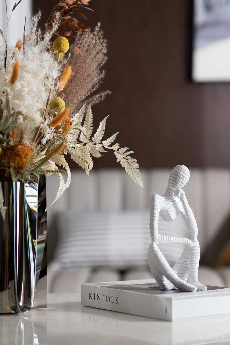 深圳龍崗坂田萬科第五園輕奢風大戶型樣板間設計客廳飾品 深圳龍崗坂田萬科第五園輕奢風大戶型樣板間設計客廳飾品