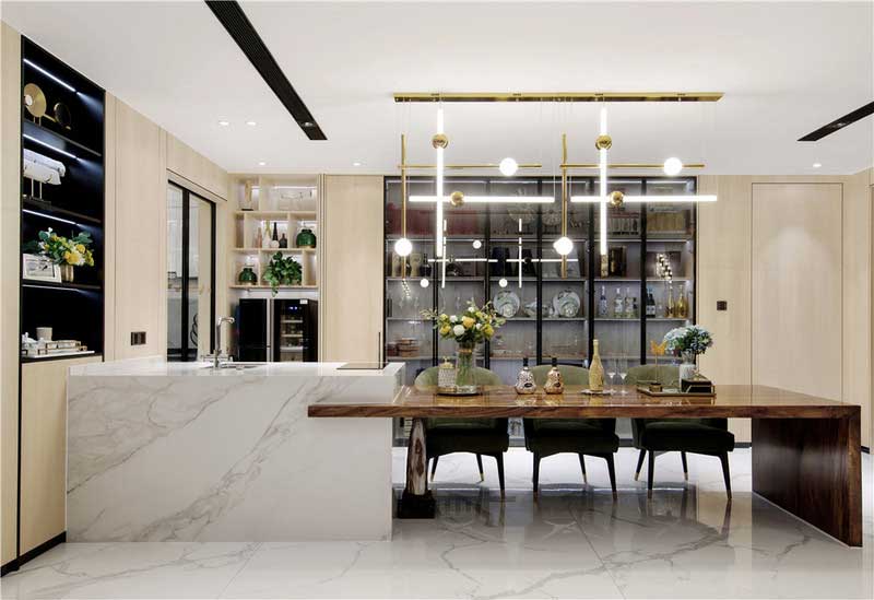 深圳鹽田區輕奢風格舊房裝修施工案例餐廳 深圳鹽田區輕奢風格舊房裝修施工案例餐廳