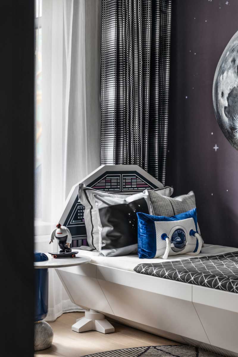 深圳福田現代北歐風家居裝修設計兒童房睡床 深圳福田現代北歐風家居裝修設計兒童房睡床
