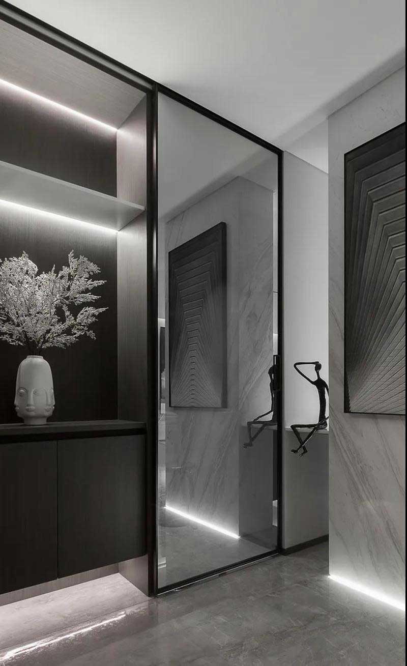 深圳鹽田極簡(jiǎn)風(fēng)格家庭住宅裝修設(shè)計(jì)客廳綠植盆景 深圳鹽田極簡(jiǎn)風(fēng)格家庭住宅裝修設(shè)計(jì)客廳綠植盆景