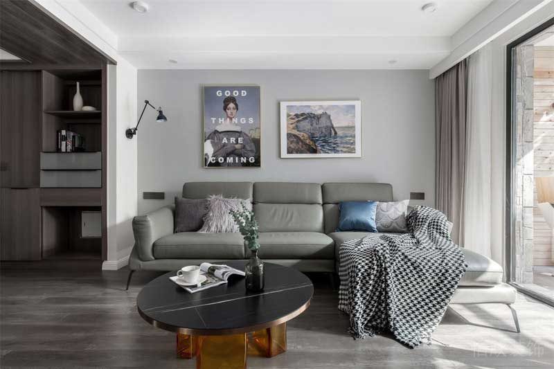 精品房裝修沙發(fā)小區(qū)木質(zhì)地板全屋定制大廳簡約造型設(shè)計(jì)