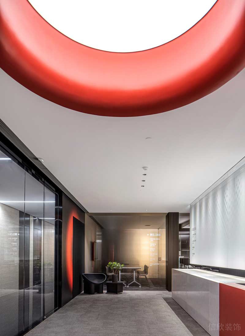 深圳南山前海現代風格辦公室裝修設計前廳 深圳南山前海現代風格辦公室裝修設計前廳