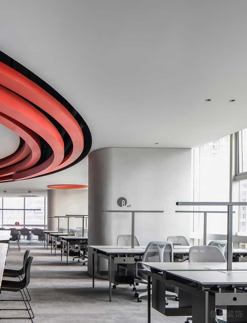 深圳南山前海現代風格辦公室裝修設計開放式工作區 深圳南山前海現代風格辦公室裝修設計開放式工作區