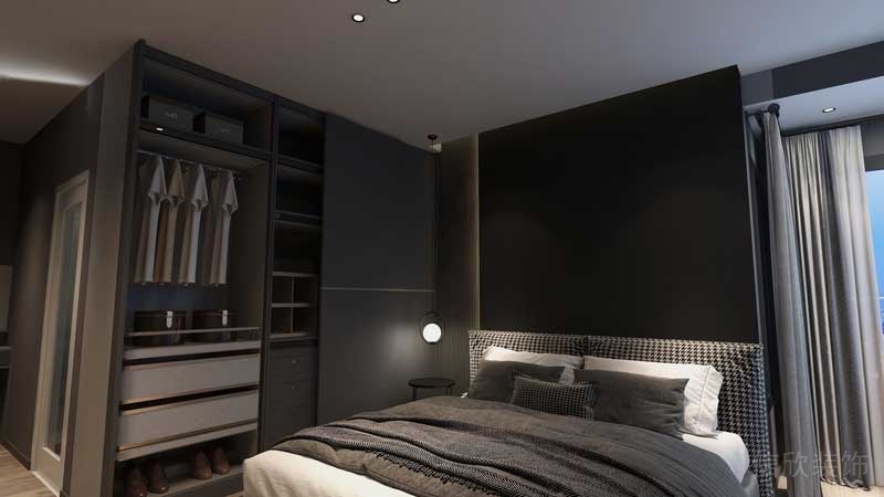 深圳羅湖現代美式家庭套房裝修實景圖臥室 深圳羅湖現代美式家庭套房裝修實景圖臥室