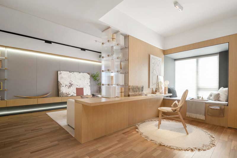 深圳南山北歐風格家裝裝修設計開放式書房 深圳南山北歐風格家裝裝修設計開放式書房