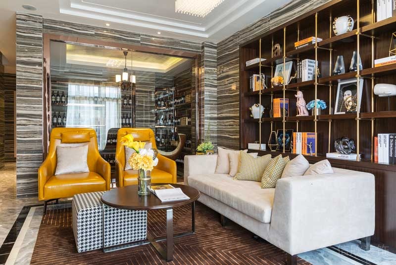 深圳龍華觀瀾現(xiàn)代輕奢家庭別墅裝飾設計休閑接待區(qū) 深圳龍華觀瀾現(xiàn)代輕奢家庭別墅裝飾設計休閑接待區(qū)