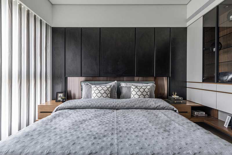 深圳福田區現代風格家庭新房裝修工程案例主臥 深圳福田區現代風格家庭新房裝修工程案例主臥