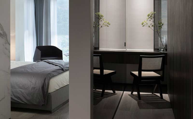 深圳鹽田美式極簡風家庭新房裝修工程案例次臥布局 深圳鹽田美式極簡風家庭新房裝修工程案例次臥布局