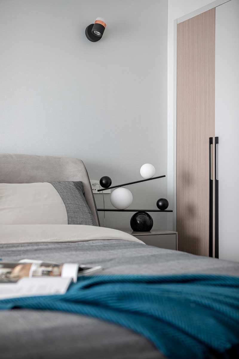 深圳羅湖區現代輕奢風家居裝修設計次臥床品 深圳羅湖區現代輕奢風家居裝修設計次臥床品