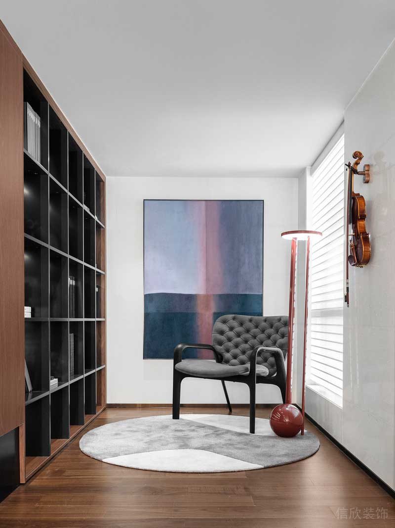 深圳南山區(qū)現(xiàn)代輕奢住宅新房裝修休閑閱讀室 深圳南山區(qū)現(xiàn)代輕奢住宅新房裝修休閑閱讀室