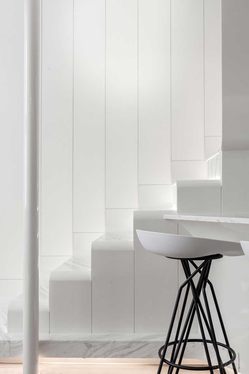 深圳寶安現代白色調家庭裝修案例樓梯 深圳寶安現代白色調家庭裝修案例樓梯