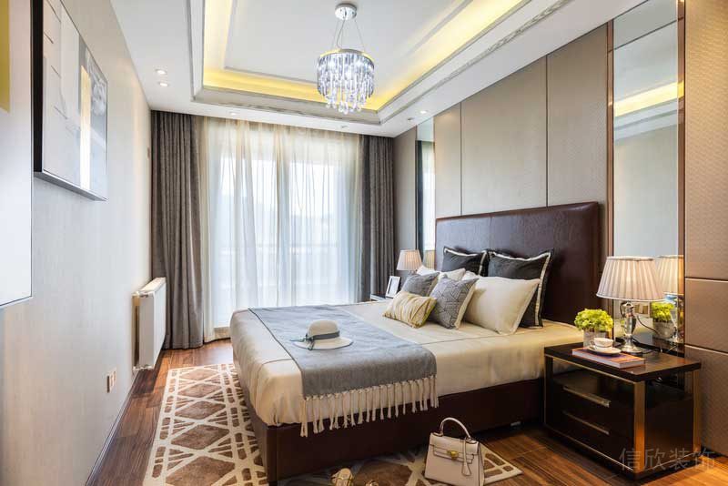 深圳龍華觀瀾現(xiàn)代輕奢家庭別墅裝飾設計次臥 深圳龍華觀瀾現(xiàn)代輕奢家庭別墅裝飾設計次臥