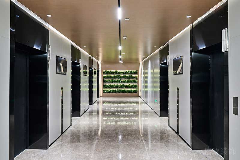 寶安區(qū)簡約風(fēng)格辦公室裝修設(shè)計電梯間