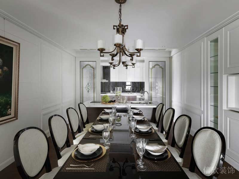 深圳寶安區(qū)西鄉(xiāng)簡歐風(fēng)格家裝新房裝修設(shè)計餐廳 深圳寶安區(qū)西鄉(xiāng)簡歐風(fēng)格家裝新房裝修設(shè)計餐廳