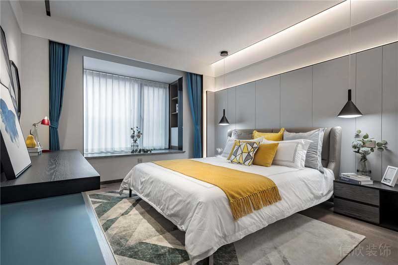 深圳羅湖區(qū)蓮塘現(xiàn)代簡約風格家居裝修主臥 深圳羅湖區(qū)蓮塘現(xiàn)代簡約風格家居裝修主臥