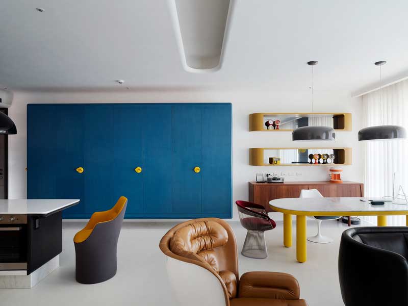 深圳龍崗后現(xiàn)代藍色調(diào)三居室裝修圖客廳工作區(qū) 深圳龍崗后現(xiàn)代藍色調(diào)三居室裝修圖客廳工作區(qū)