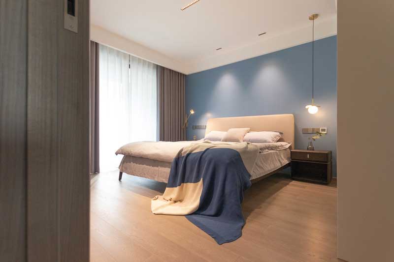 深圳羅湖區(qū)現(xiàn)代簡(jiǎn)約家庭新房裝修次臥