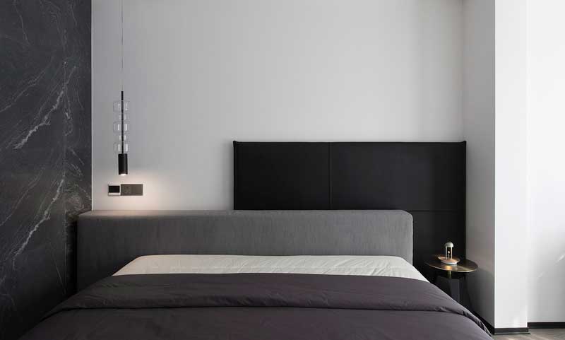 深圳鹽田美式極簡風家庭新房裝修工程案例主臥睡床 深圳鹽田美式極簡風家庭新房裝修工程案例主臥睡床