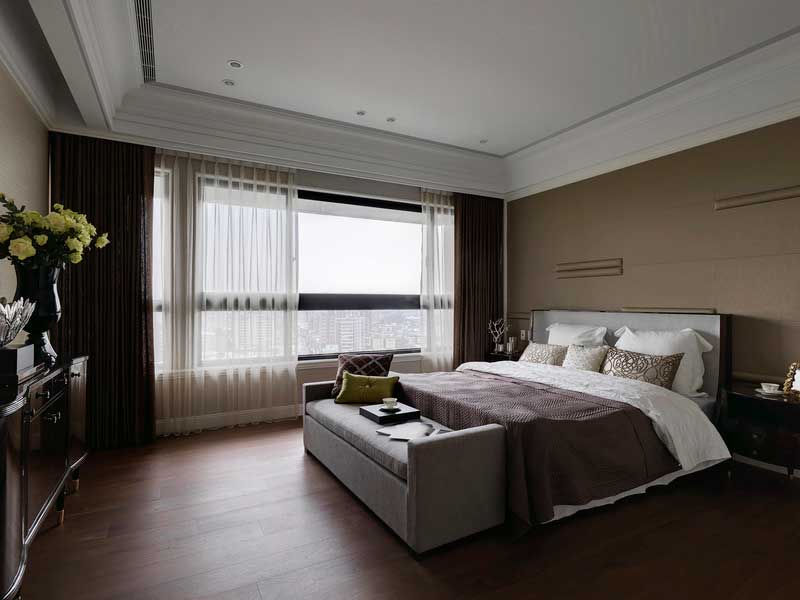 深圳寶安區(qū)西鄉(xiāng)簡歐風(fēng)格家裝新房裝修設(shè)計主臥 深圳寶安區(qū)西鄉(xiāng)簡歐風(fēng)格家裝新房裝修設(shè)計主臥