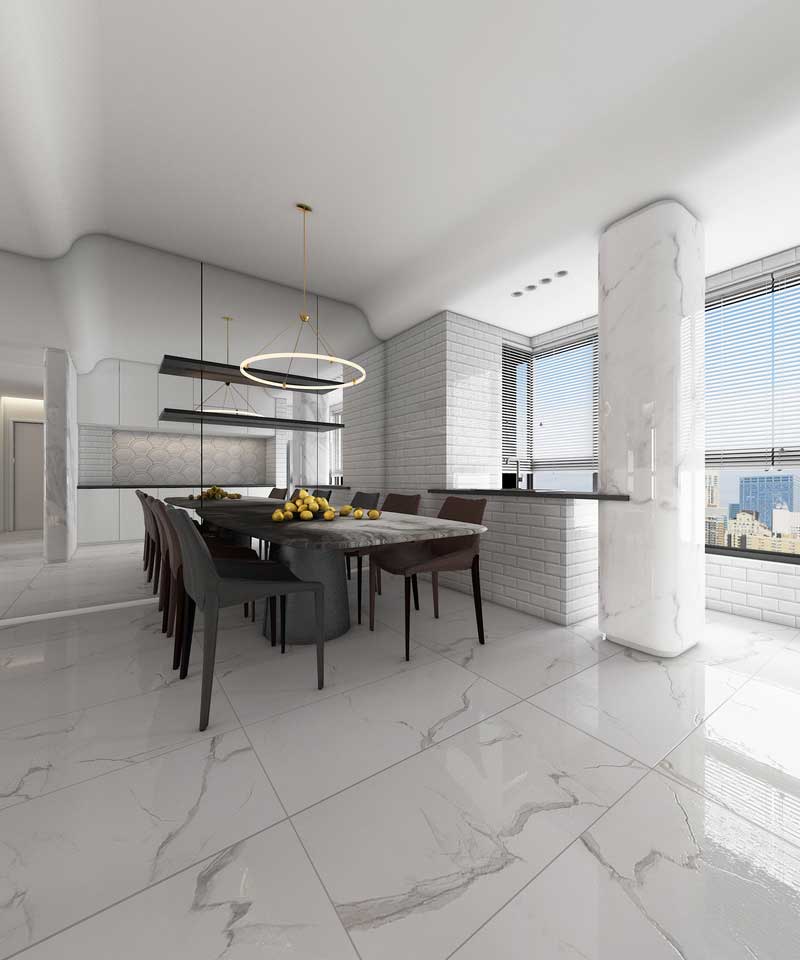 深圳碧桂園現(xiàn)代風(fēng)格樣板間裝修設(shè)計餐廳