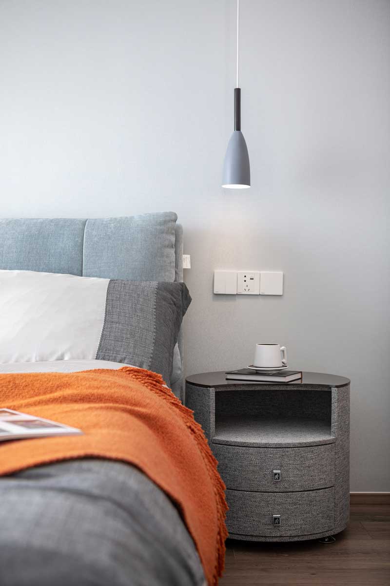 深圳羅湖區現代輕奢風家居裝修設計主臥床頭柜 深圳羅湖區現代輕奢風家居裝修設計主臥床頭柜