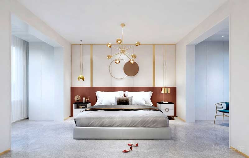 深圳福田區輕奢風格家庭三居室裝修設計主臥 深圳福田區輕奢風格家庭三居室裝修設計主臥
