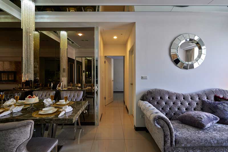 深圳龍華區大浪現代輕奢風家庭三居室裝修圖過道 深圳龍華區大浪現代輕奢風家庭三居室裝修圖過道