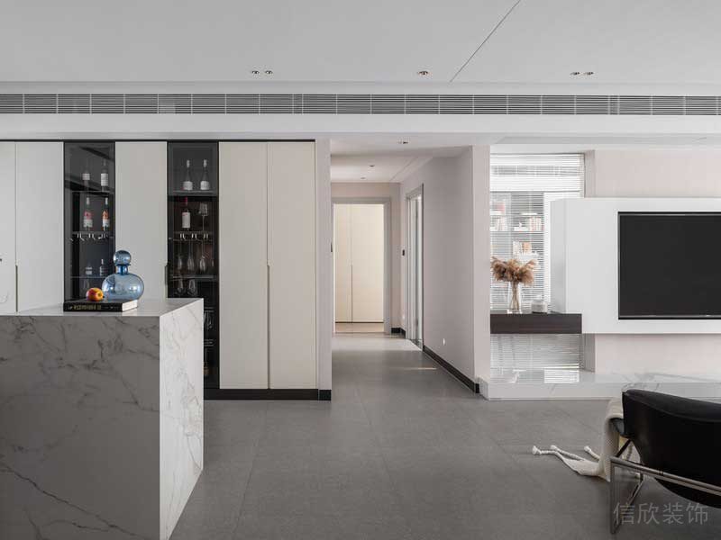 深圳龍崗北歐輕奢風(fēng)家庭新房裝修設(shè)計吧臺