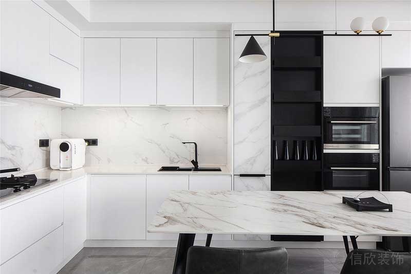 深圳羅湖區黑白色簡約風格家居裝修圖餐廳 深圳羅湖區黑白色簡約風格家居裝修圖餐廳