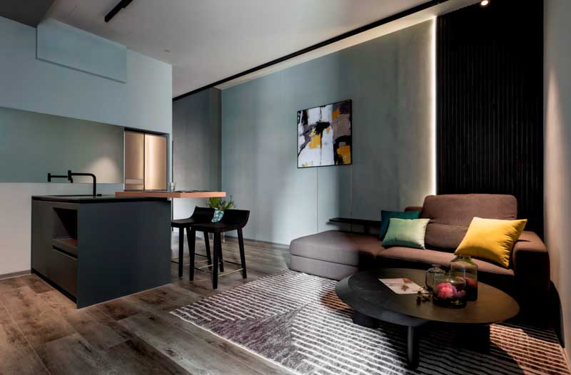 深圳福田中心區現代美式家庭裝修設計施工餐吧 深圳福田中心區現代美式家庭裝修設計施工餐吧