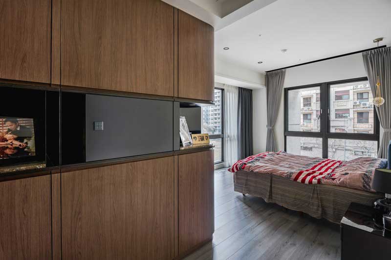 深圳福田下沙港式現代家庭舊房裝修改造主臥 深圳福田下沙港式現代家庭舊房裝修改造主臥