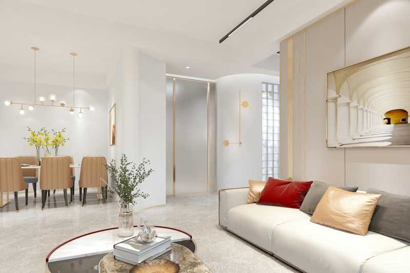 深圳福田區輕奢風格家庭三居室裝修設計家具組合 深圳福田區輕奢風格家庭三居室裝修設計家具組合