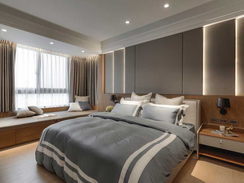 深圳羅湖區現代風格100平方家庭裝修工程案例主臥 深圳羅湖區現代風格100平方家庭裝修工程案例主臥