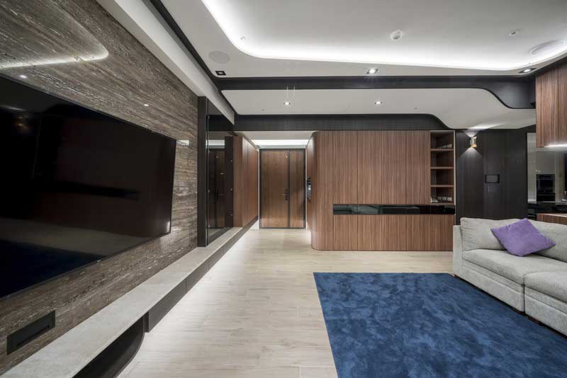 深圳福田下沙港式現代家庭舊房裝修改造客廳天花吊頂 深圳福田下沙港式現代家庭舊房裝修改造客廳天花吊頂