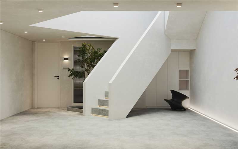 深圳南山現代簡約家庭裝修設計樓梯廳 深圳南山現代簡約家庭裝修設計樓梯廳