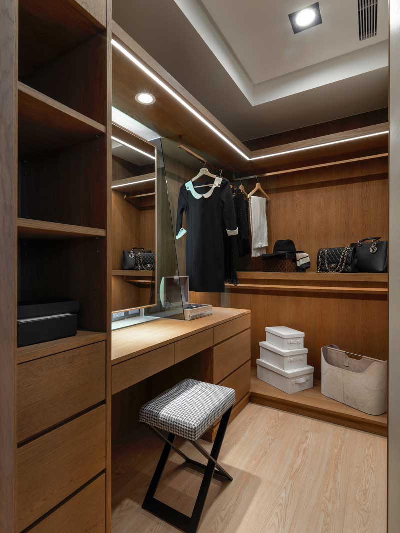 深圳羅湖區現代風格100平方家庭裝修工程案例衣帽間 深圳羅湖區現代風格100平方家庭裝修工程案例衣帽間