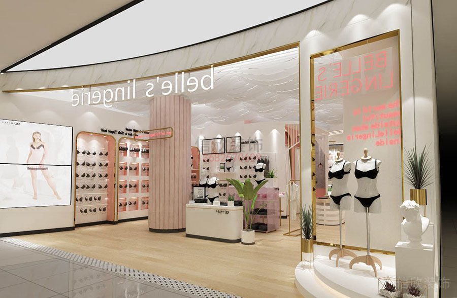 Blle女裝內(nèi)衣店鋪裝修設(shè)計 門面櫥窗