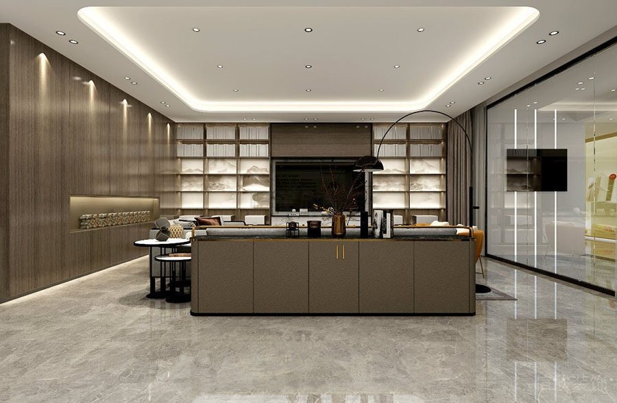 超級智慧家展廳裝修設計 客廳沙發(fā)區(qū)域