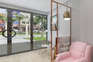 福田美容店裝修設(shè)計(jì)休息洽談區(qū)