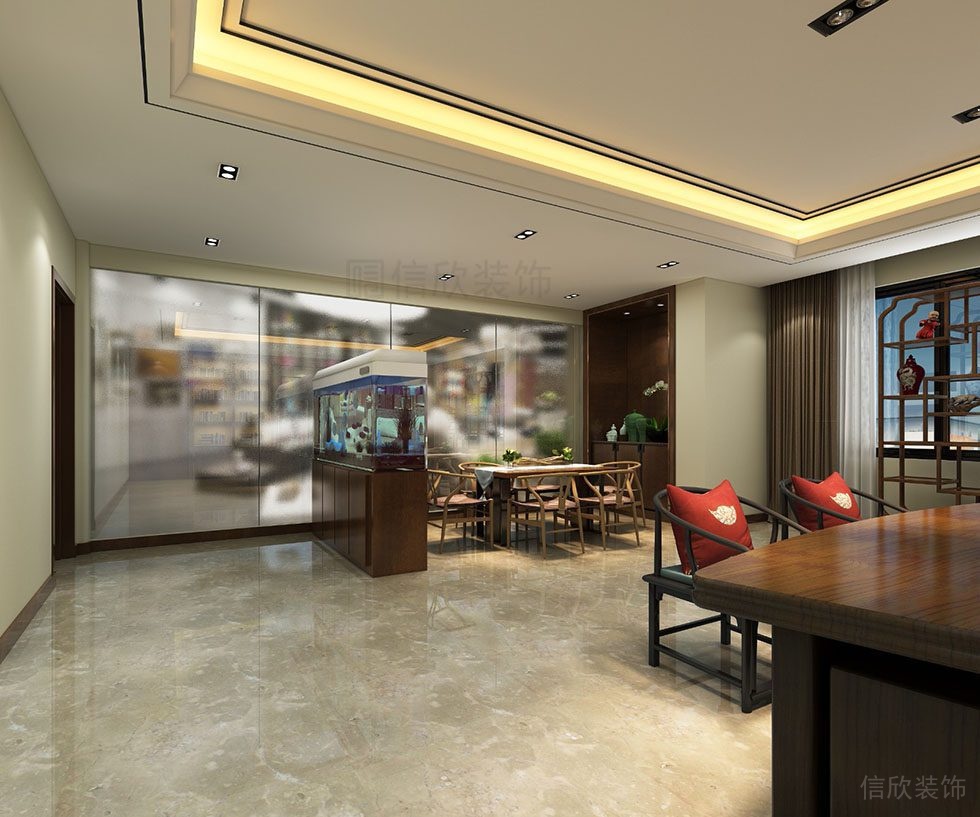 家紡廠深圳展廳裝修設(shè)計 接待區(qū)