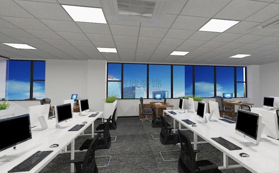 深圳現代簡約辦公室裝修設計 公共辦公區(qū) 2