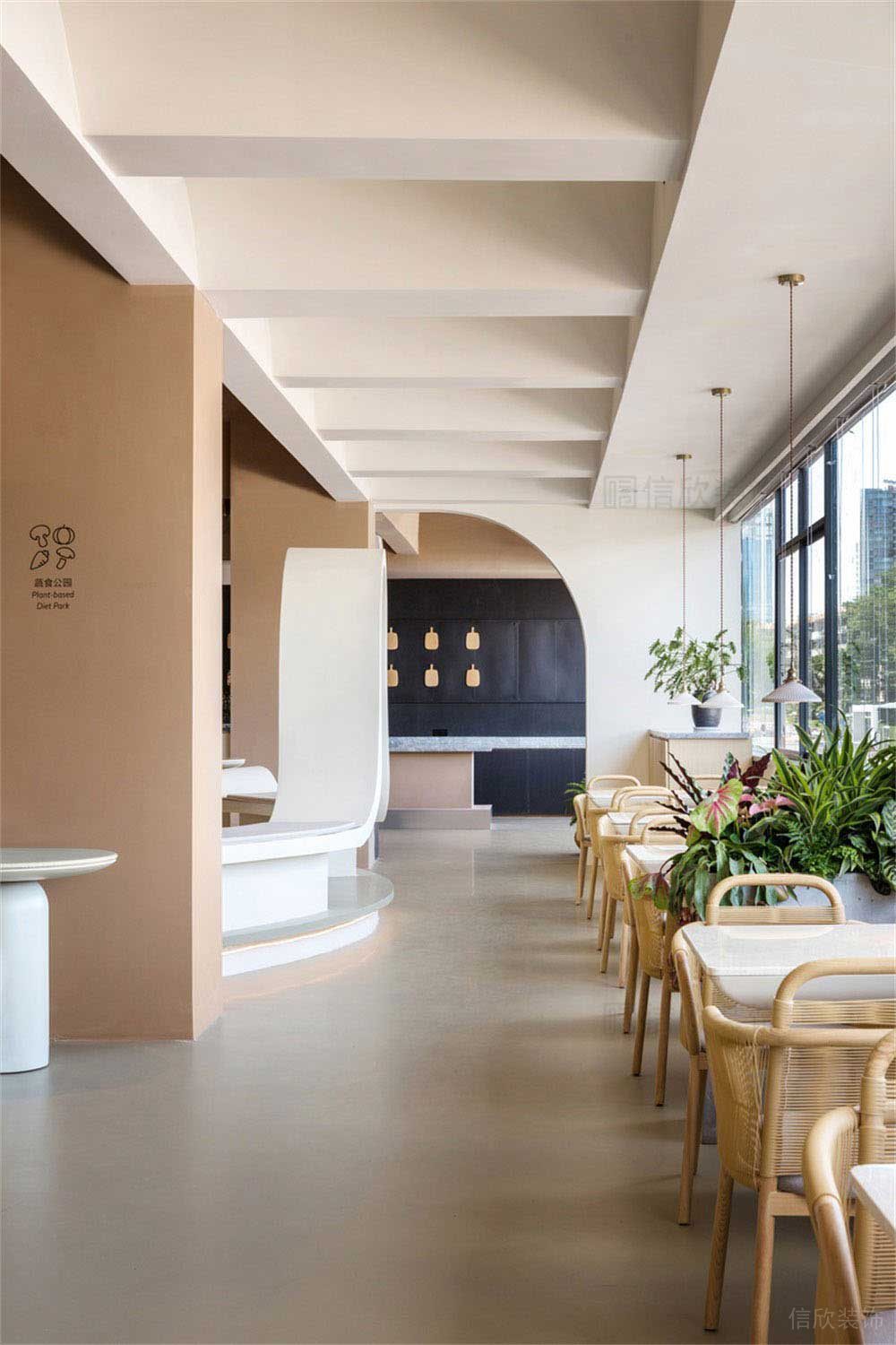 深圳簡約風格素食館裝修設計墻面裝飾 深圳簡約風格素食館裝修設計墻面裝飾