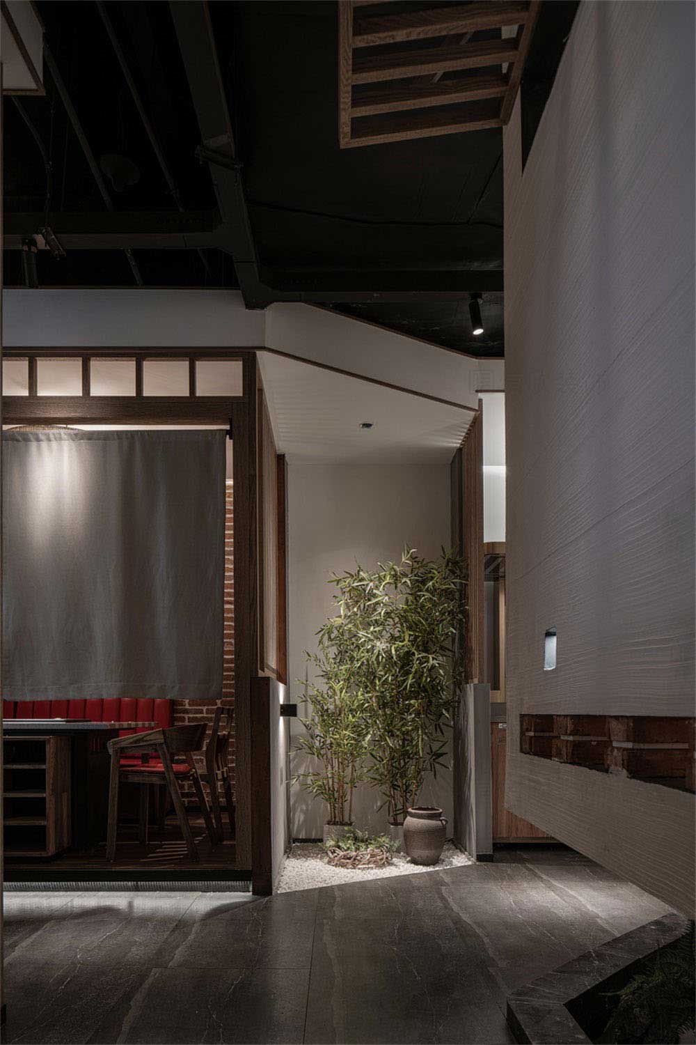 深圳羅湖工業風火鍋店裝修設計地面鋪貼 深圳羅湖工業風火鍋店裝修設計地面鋪貼