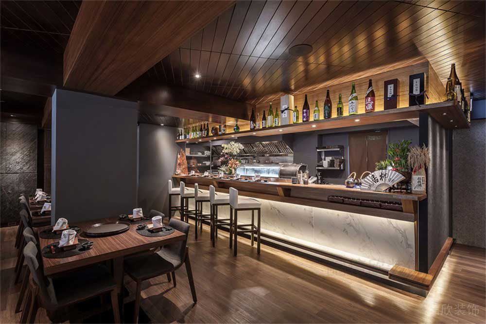 深圳寶安簡約風中餐廳裝修設計案例吧臺用餐區 深圳寶安簡約風中餐廳裝修設計案例吧臺用餐區