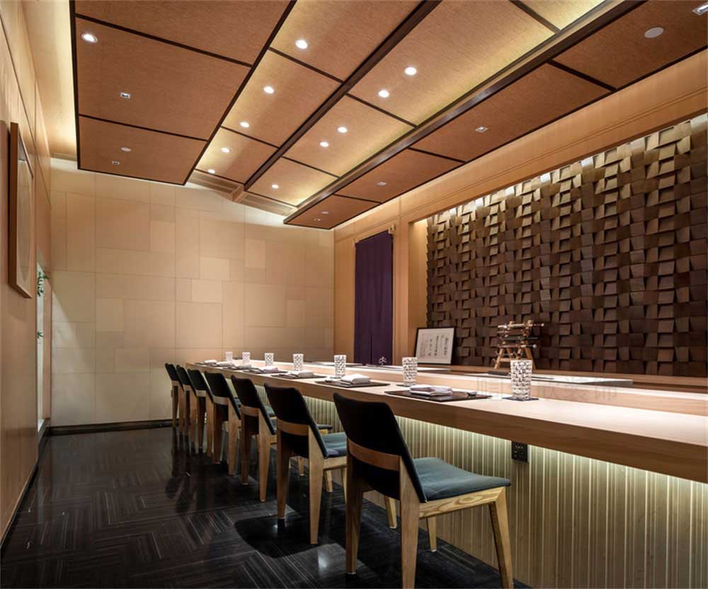 深圳寶安日式風格壽司店裝修設計吧臺用餐區 深圳寶安日式風格壽司店裝修設計吧臺用餐區