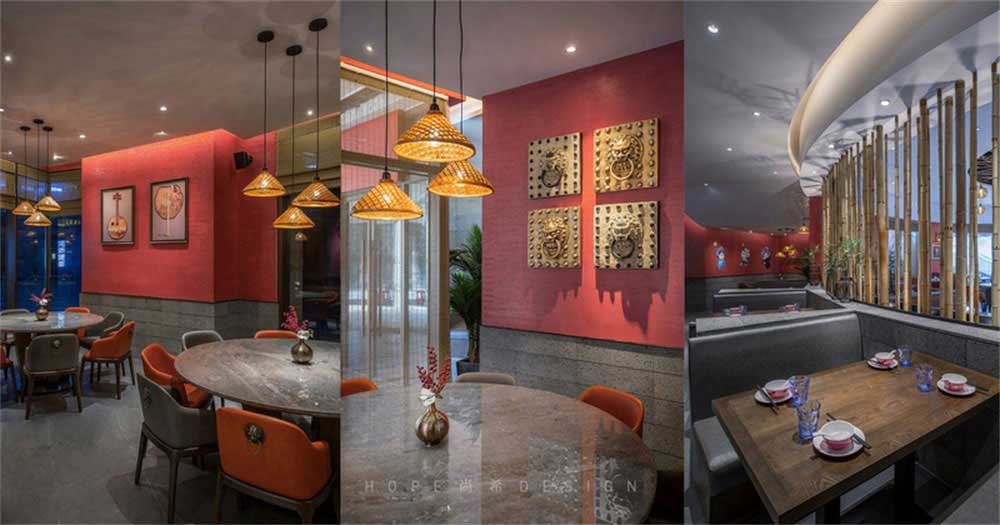 深圳鹽田混搭風(fēng)美食廣場(chǎng)裝修設(shè)計(jì)燈光效果