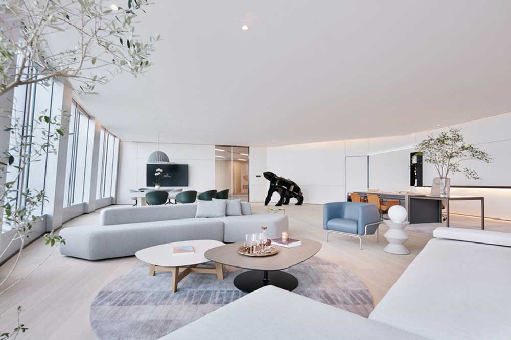 萬科濱海云中心極簡風格公司裝修設計案例天花 萬科濱海云中心極簡風格公司裝修設計案例天花