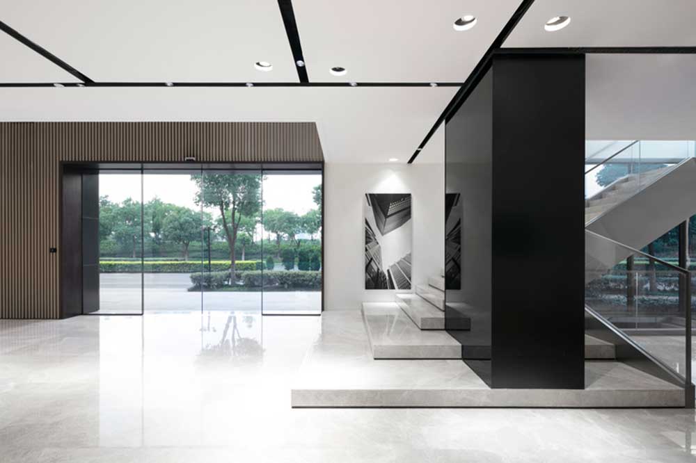 大鵬新區(qū)鑫園廣場現(xiàn)代風(fēng)格辦公室裝修大堂門廳 大鵬新區(qū)鑫園廣場現(xiàn)代風(fēng)格辦公室裝修大堂門廳